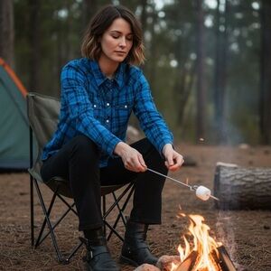 Upcycled Old Navy Hand Dyed Western Snap Shirt – Size Large